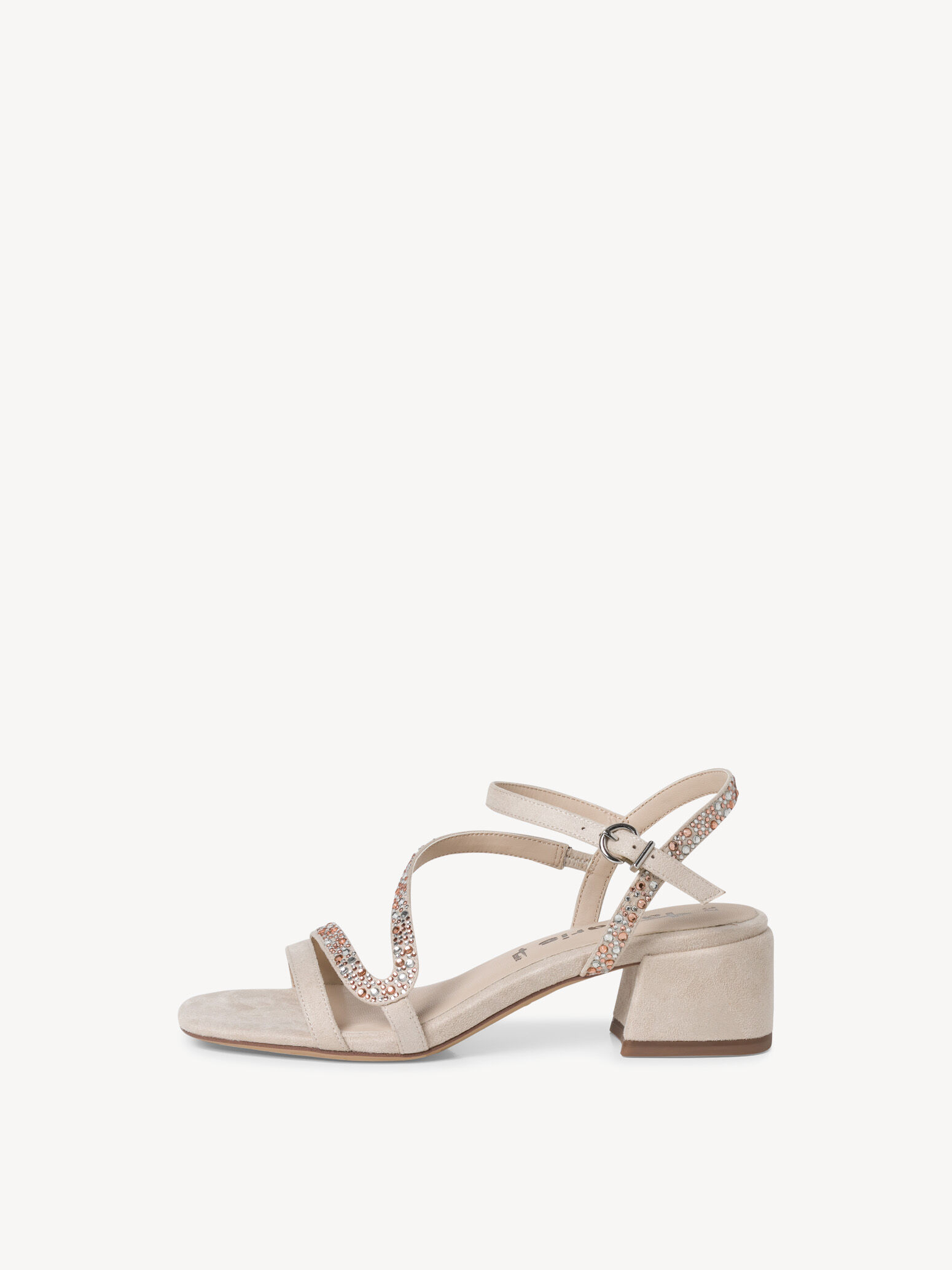 Sandale à talon - beige