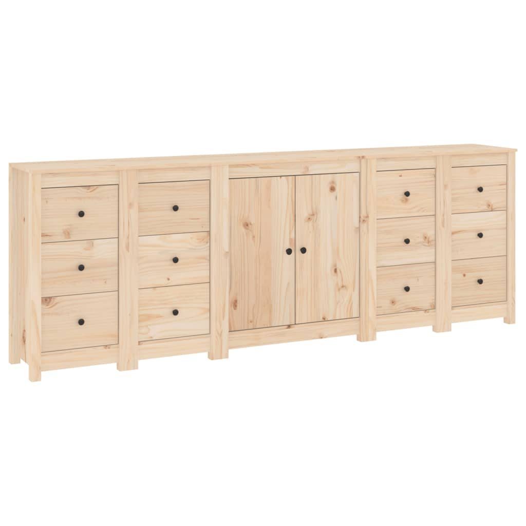 vidaXL Sideboard Sideboard 230x35x80 cm Massivholz Kiefer (1 St)