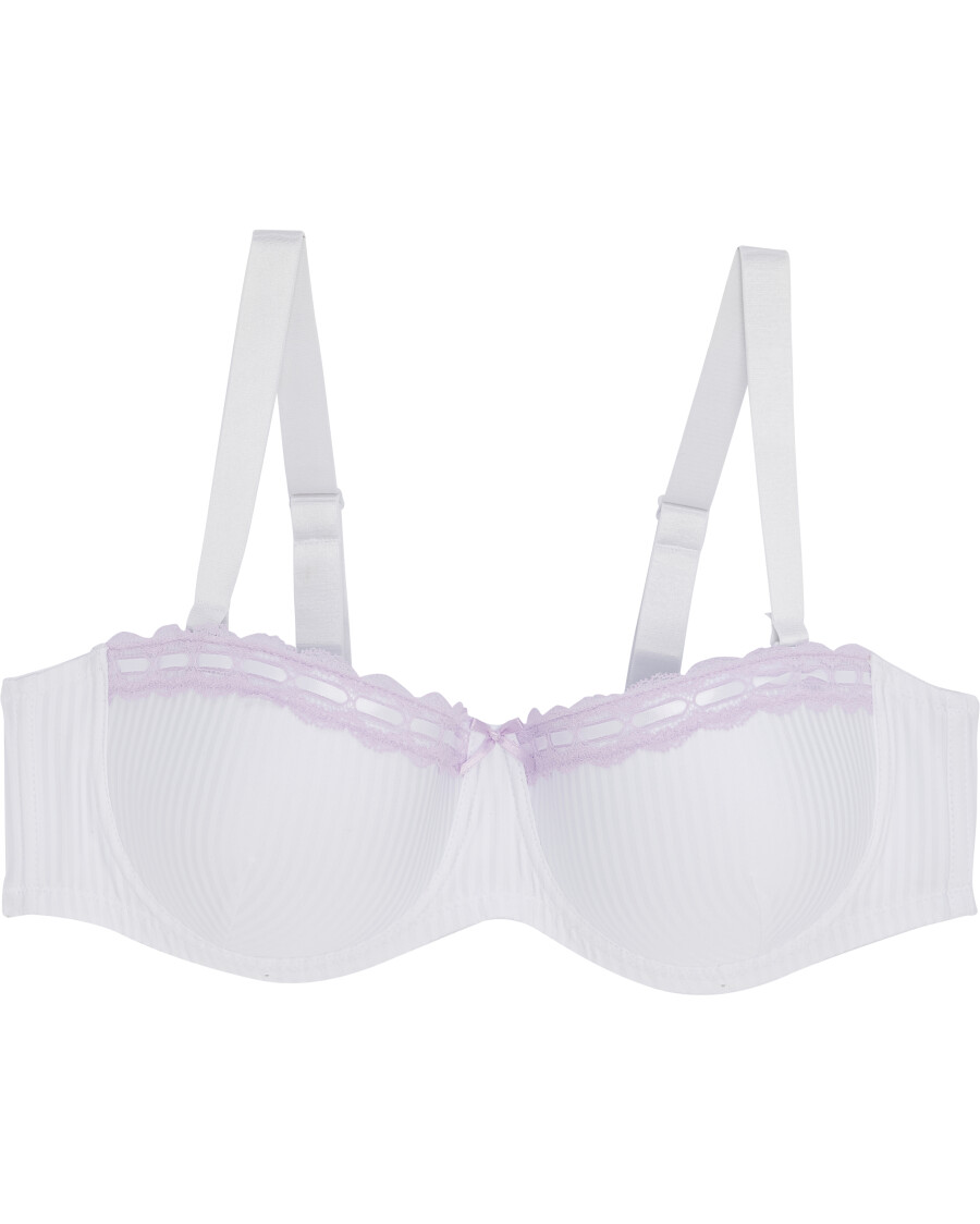 Balconette-BH mit lila Spitze