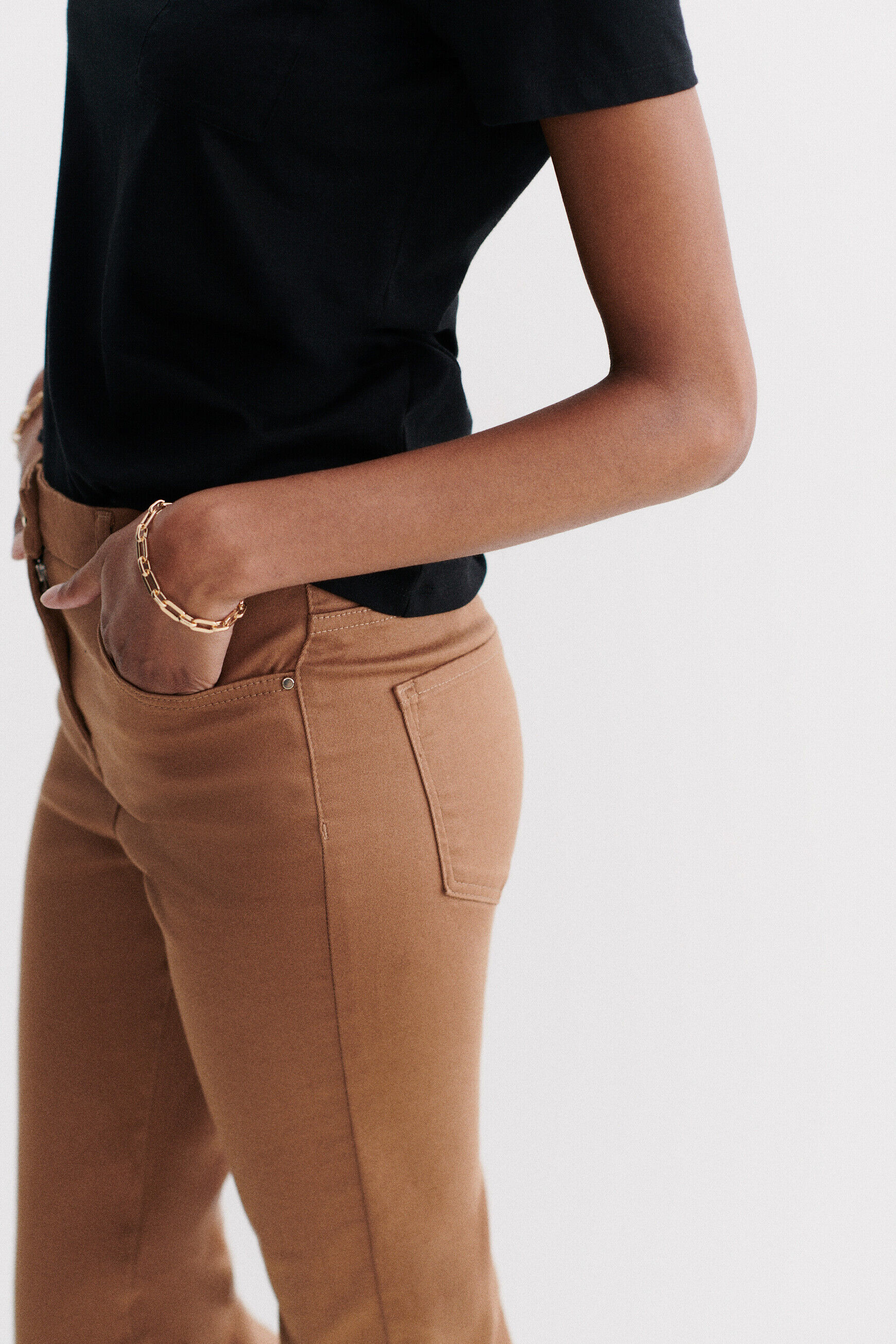 pantalon tony b camel femme