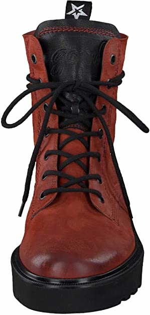 PAUL GREEN Stiefeletten rot TWICE/C. KID pumpkin/black