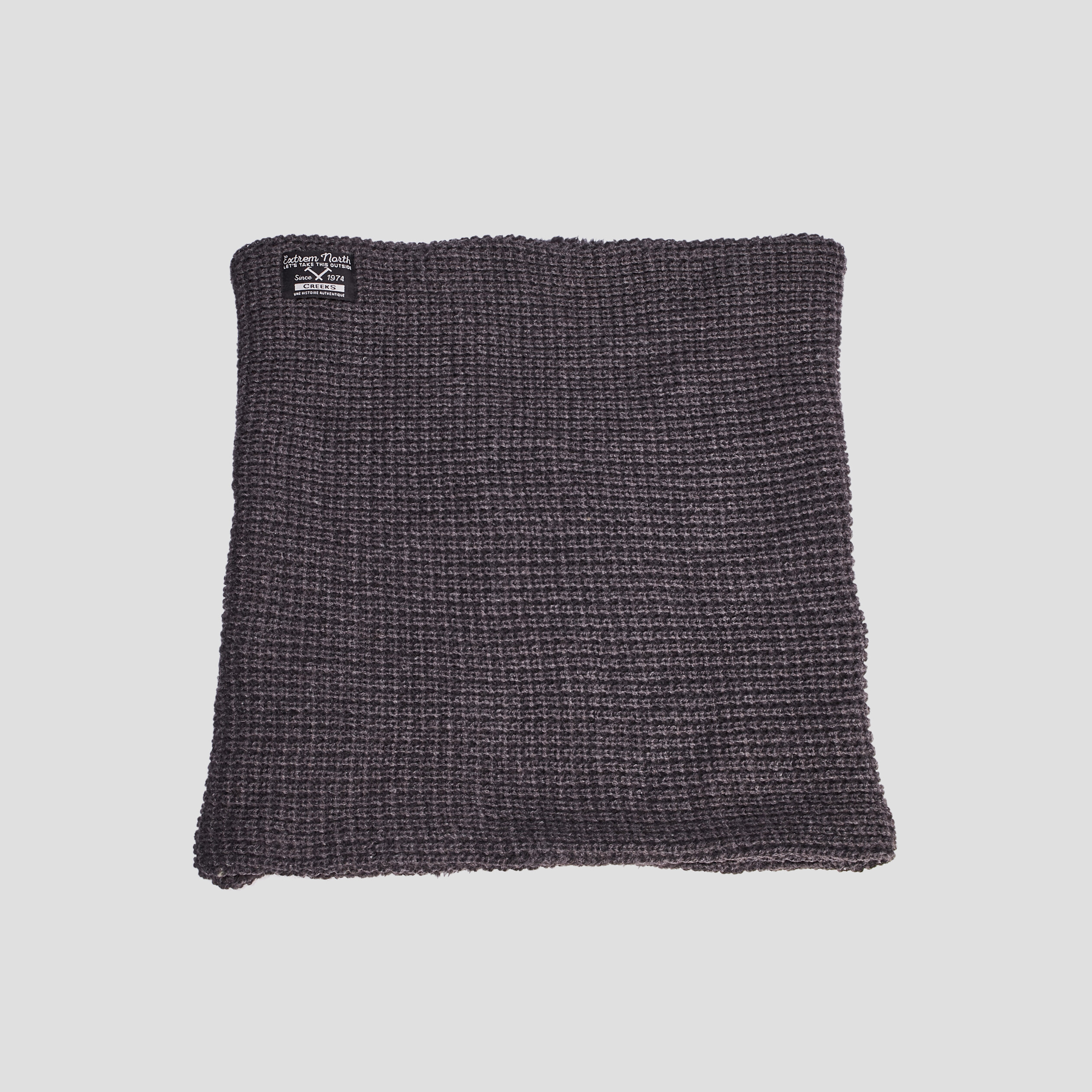 Snood doublé gris foncé homme | La Halle