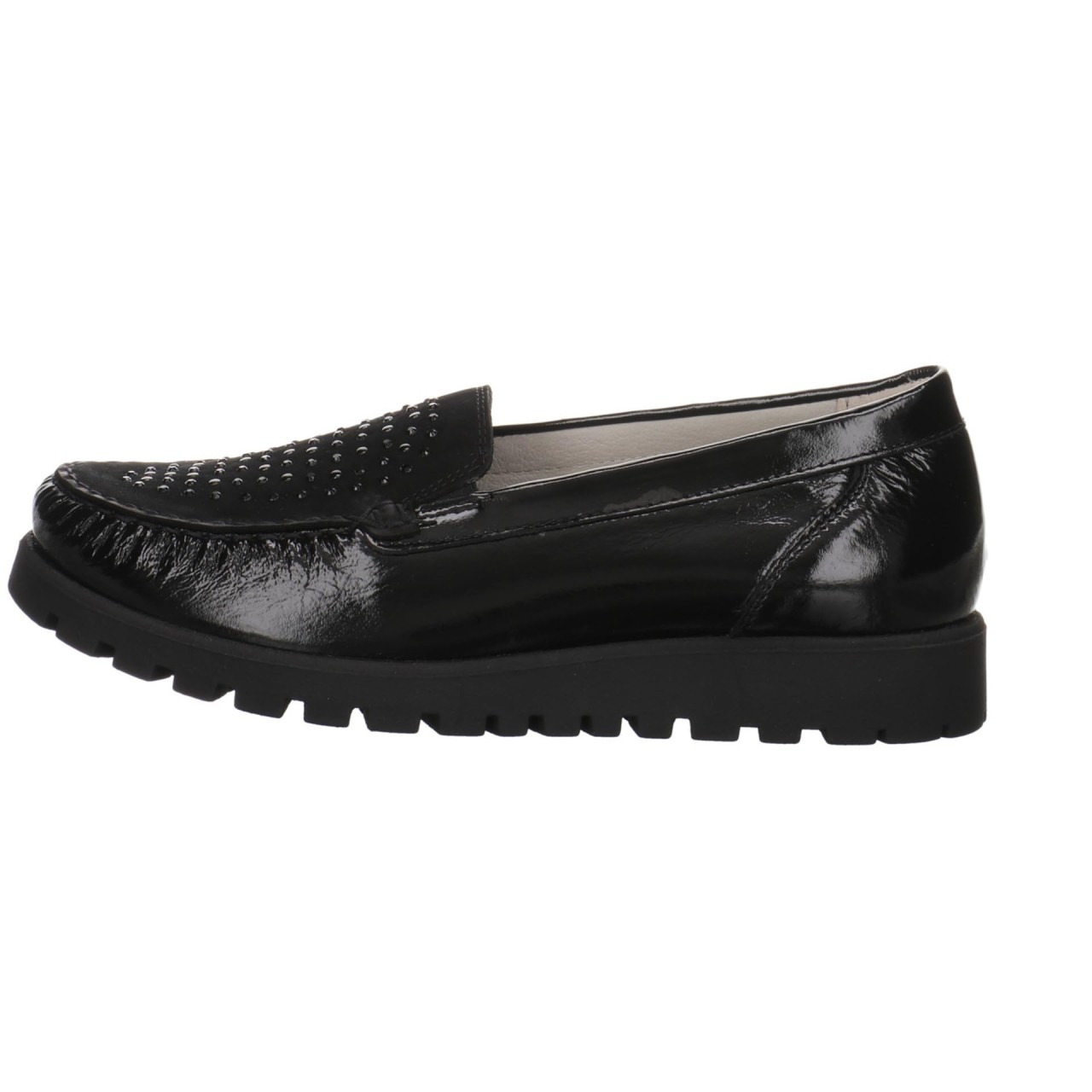 WALDLÄUFER Sportliche Slipper schwarz HEGLI