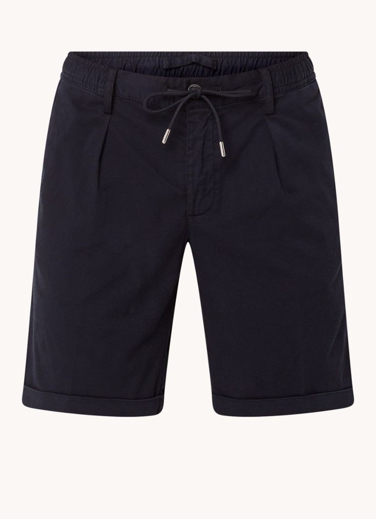 Pantaloni chino Profuomo, cu croială dreaptă și șnur de strângere.