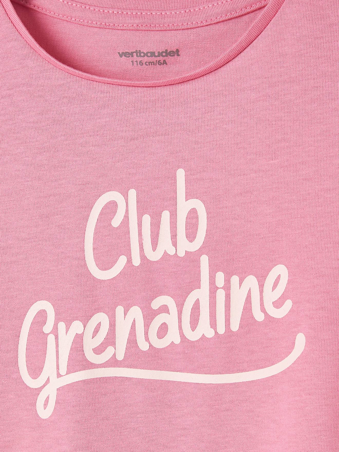 Tee-shirt à message Basics fille corail