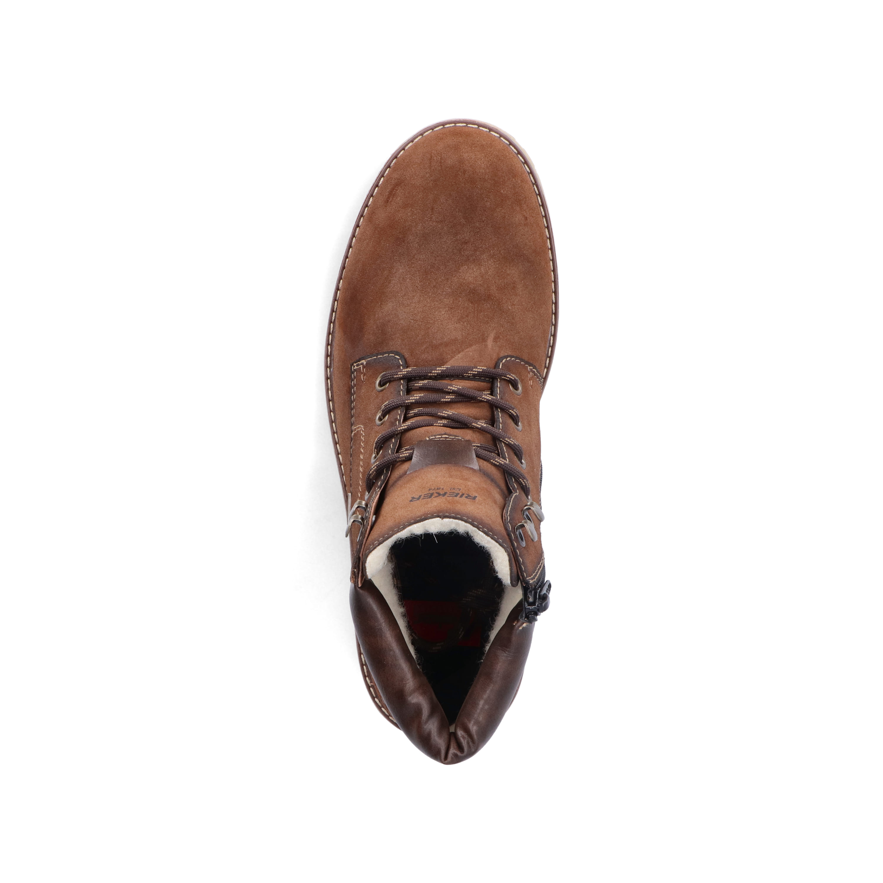 Rieker Herren Schnürstiefel kastanienbraun