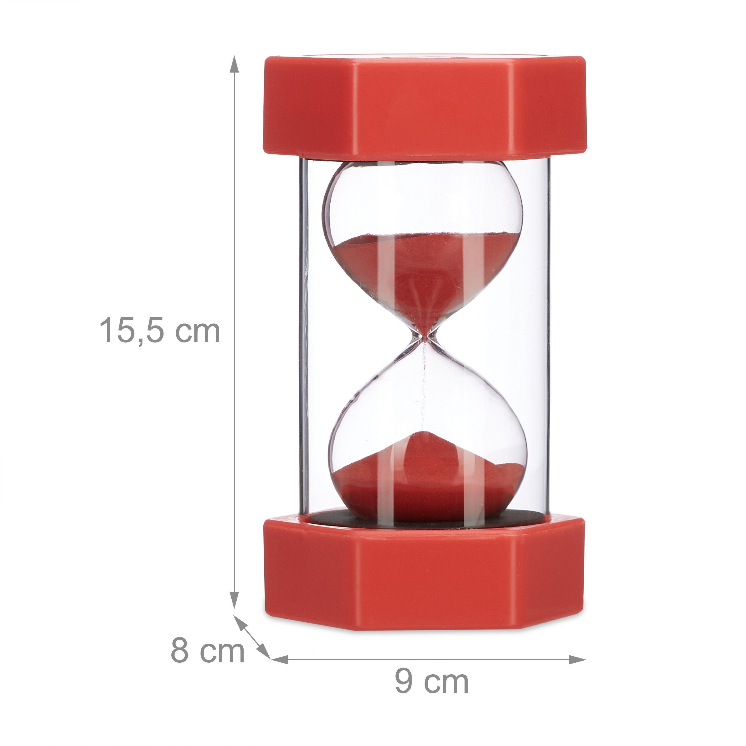 relaxdays Sanduhr XXL Sanduhren Set