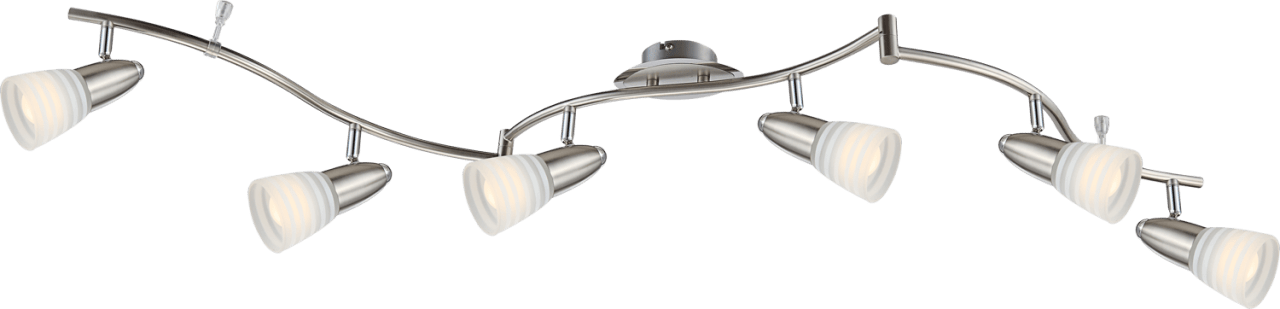 Globo Lighting - CALEB - LED Strahler Metall verchromt, 6x E14 LED