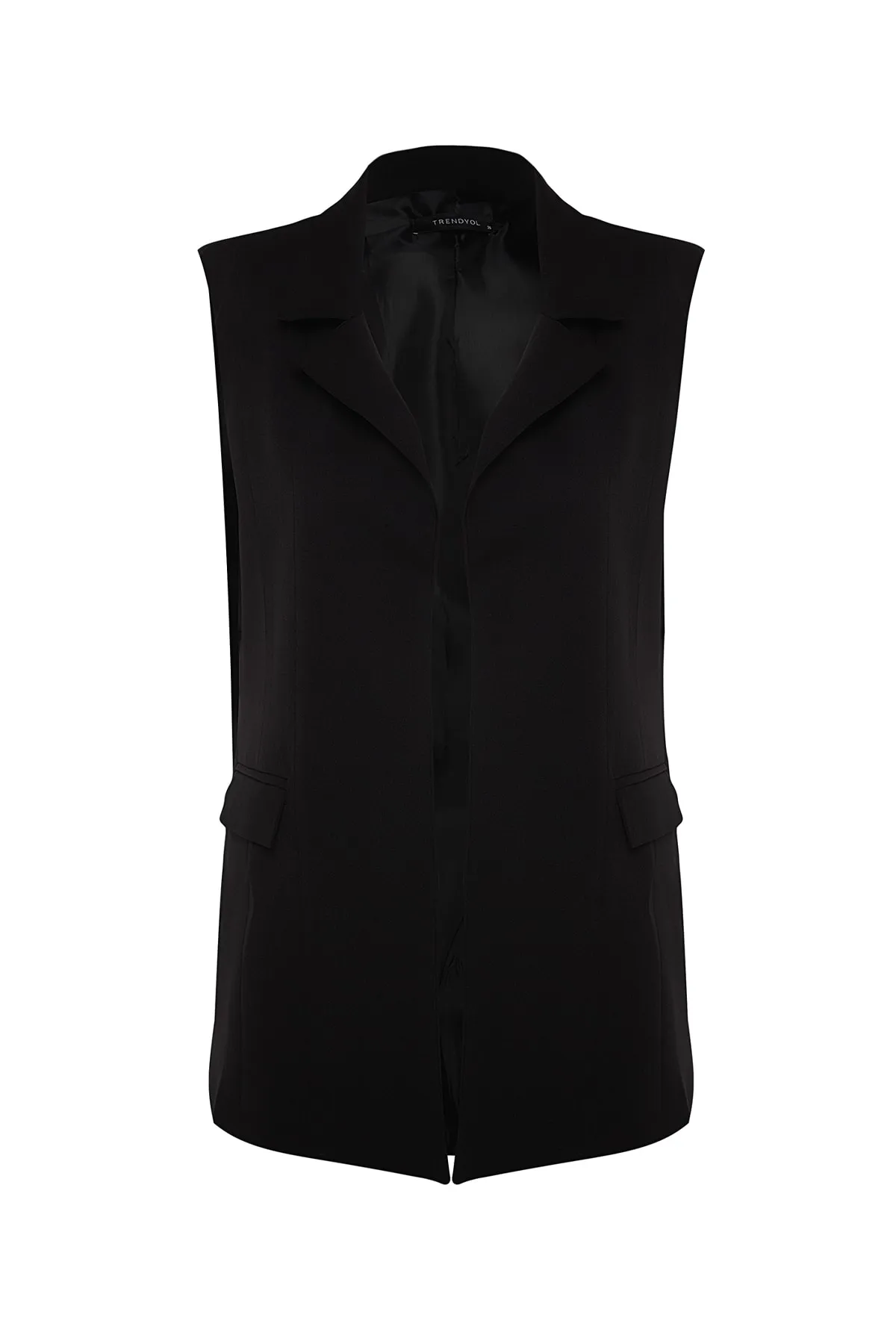 Trendyol Collection  Schwarze, normal gebundene gewebte Weste TWOAW24YE00071