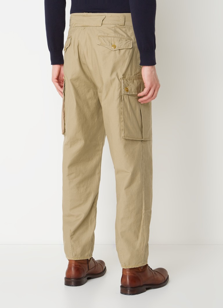 Pantaloni cargo conici Ralph Lauren cu detalii plisate