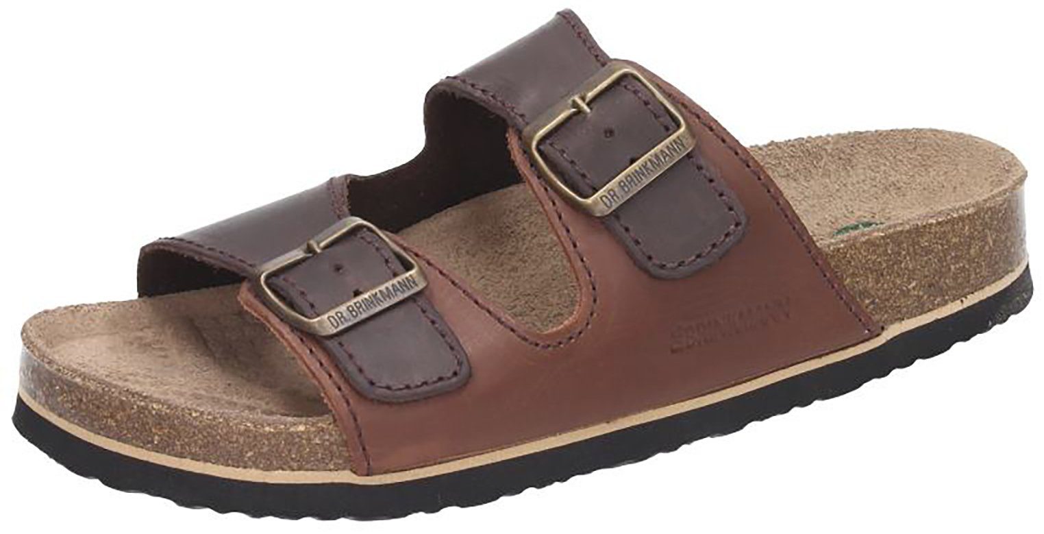 Dr. Brinkmann Pantoletten Pantolette aus echtem Fettleder