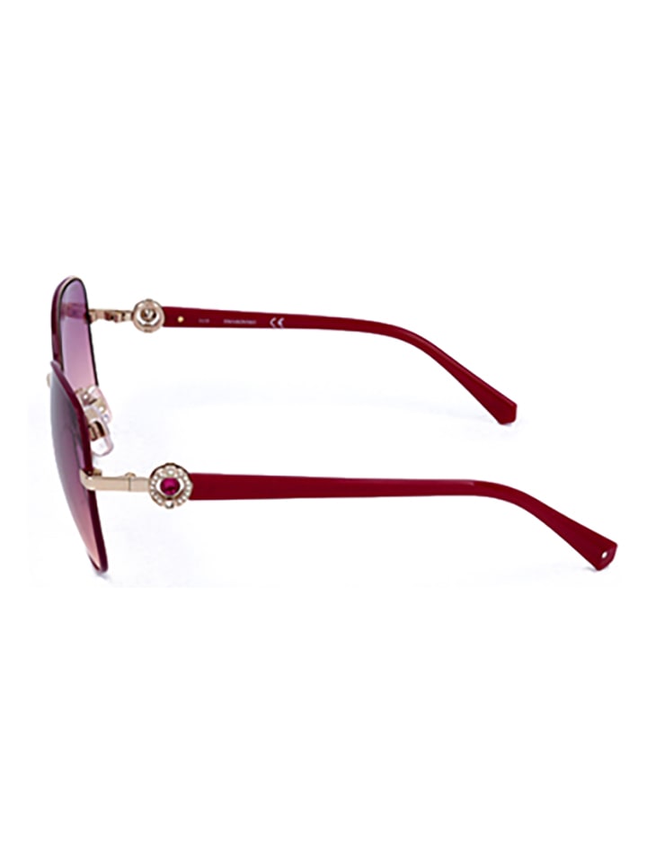 Swarovski Damen-Sonnenbrille in Pink-Gold/ Lila günstig kaufen 58