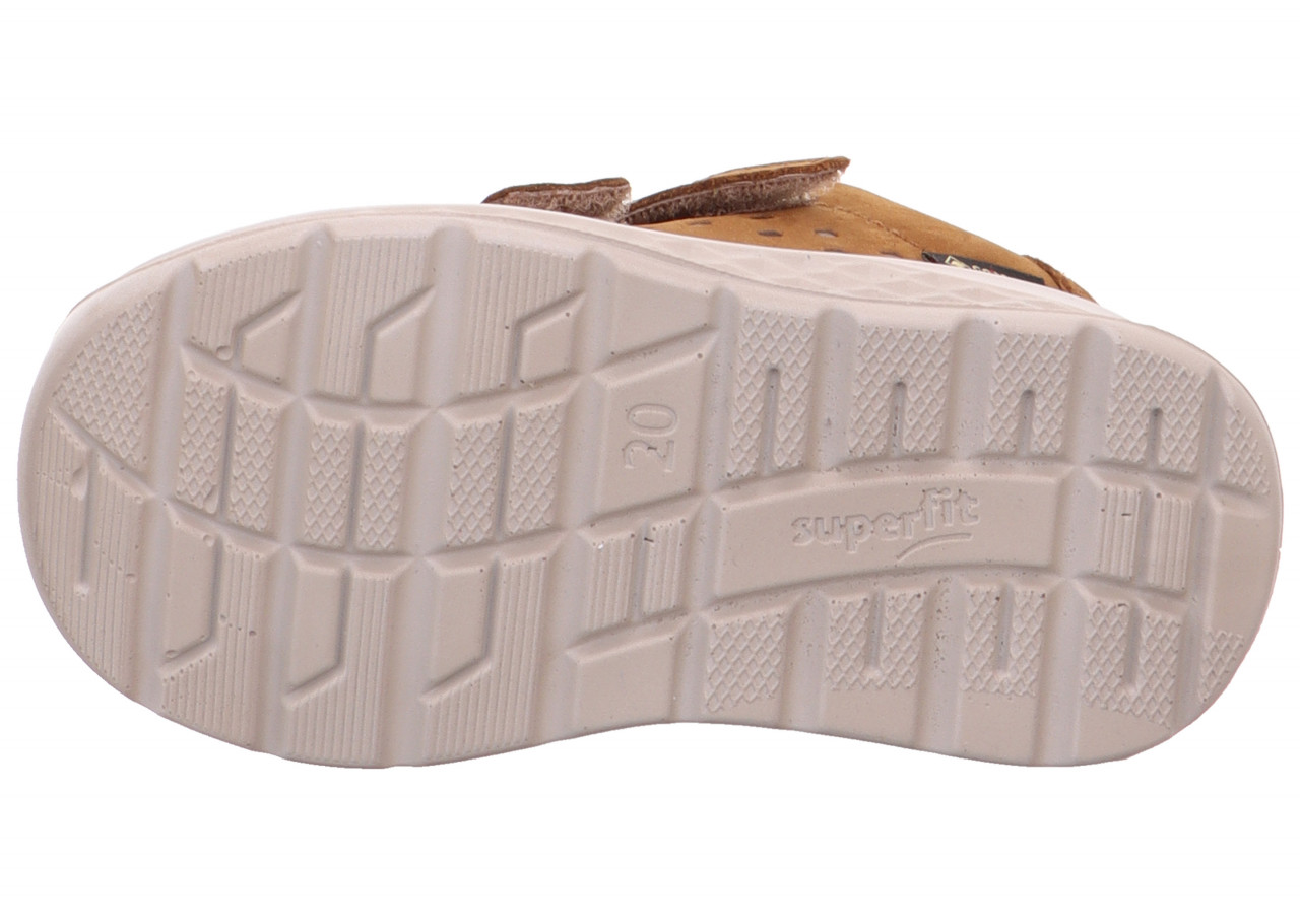BREEZE - Braun/Beige Sneaker low mit Klettverschluss