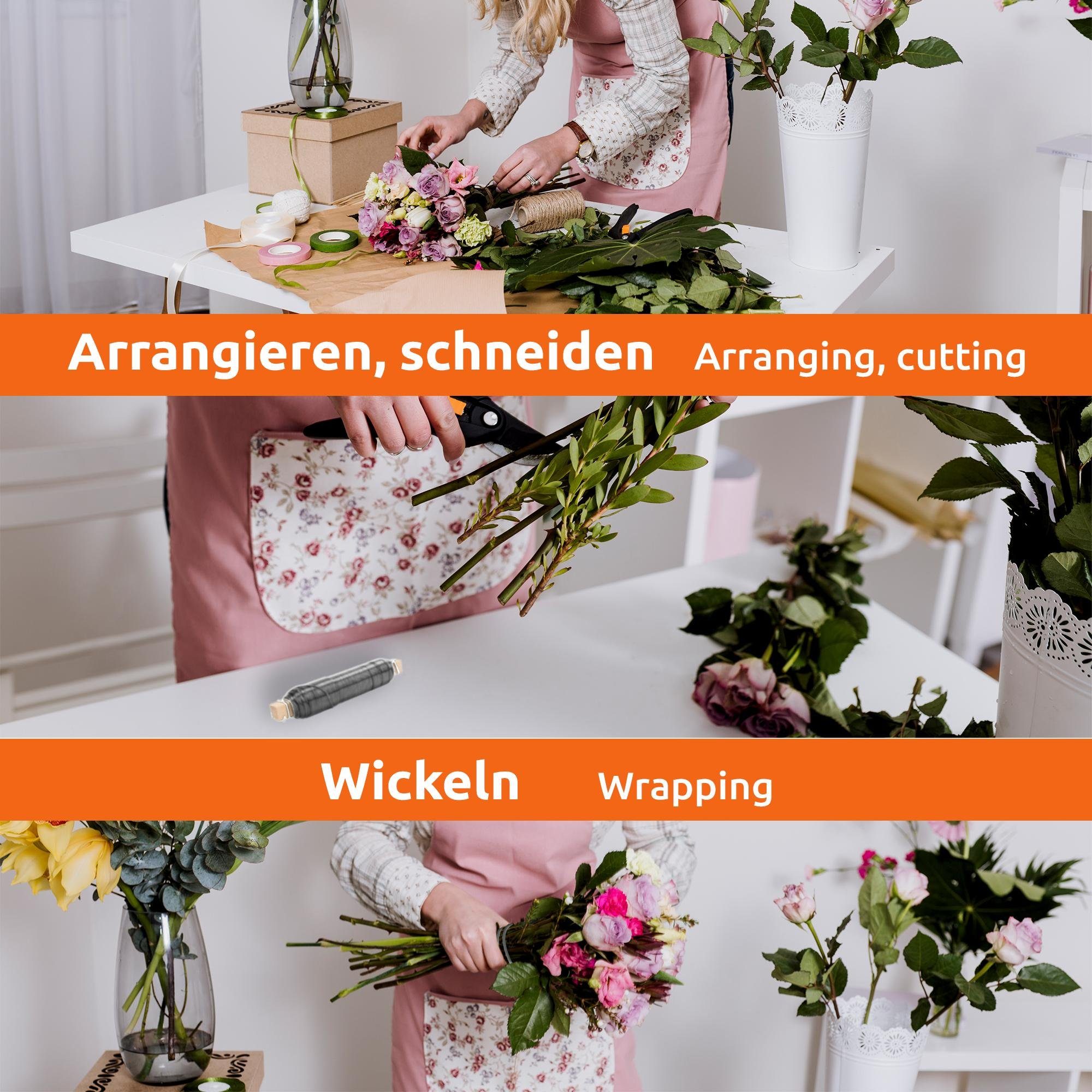 ECENCE Bindedraht Blumendraht verzinkt Wickeldraht Bindedraht auf