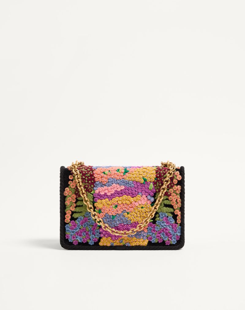 Valentino Garavani Bolsa de Ombro Bordada Vain