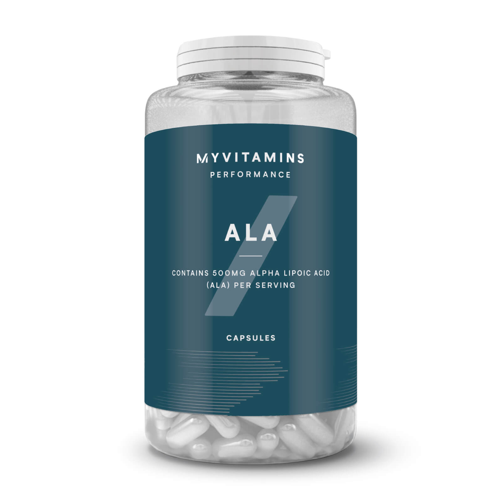 Acide alpha-lipoïque, Sans arôme ajouté, Pot, 60 capsules