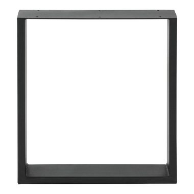 en.casa Tischgestell, Makers DIY Tischuntergestell 2er Set 40x43cm Stahl Schwarz