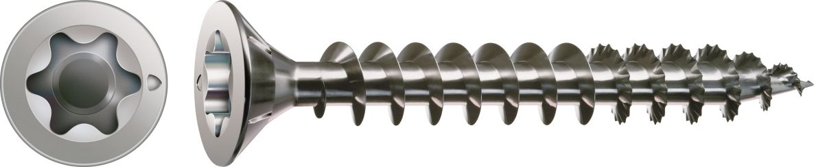 Vis SPAX 1197000300403 en acier inoxydable 3 x 40 mm, filetage intégral, tête fraisée, T-STAR T10 - 200 pièces