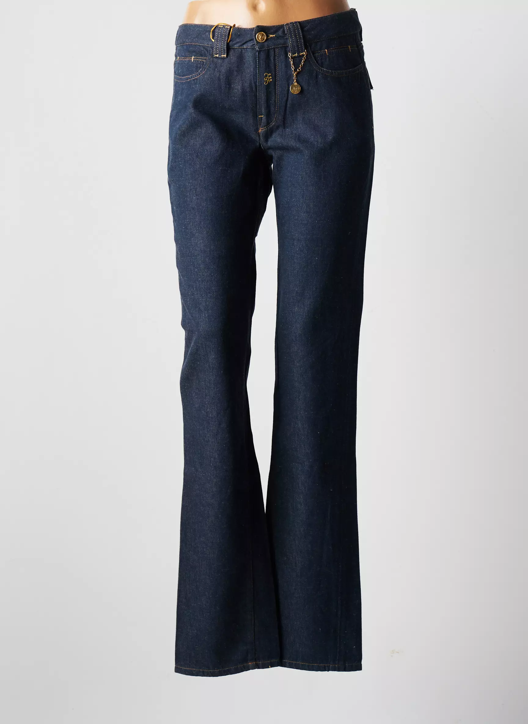 Ines De La Fressange Jeans Coupe Droite Femme couleur bleu