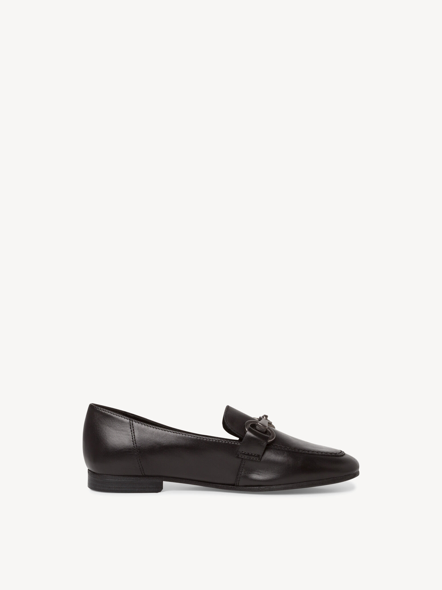 Slipper en cuir - noir