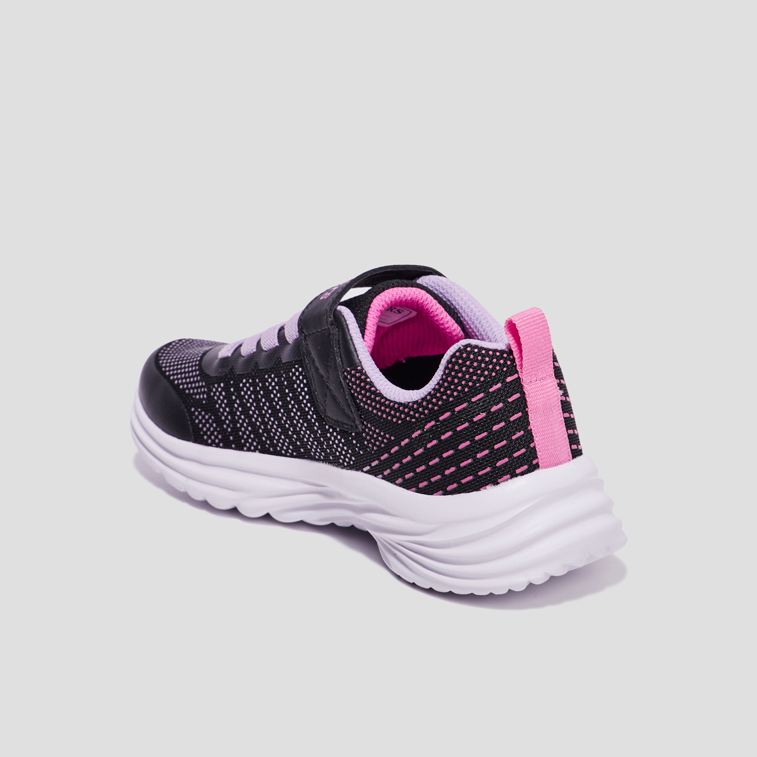 Baskets running à scratchs Skechers noir fille | La Halle