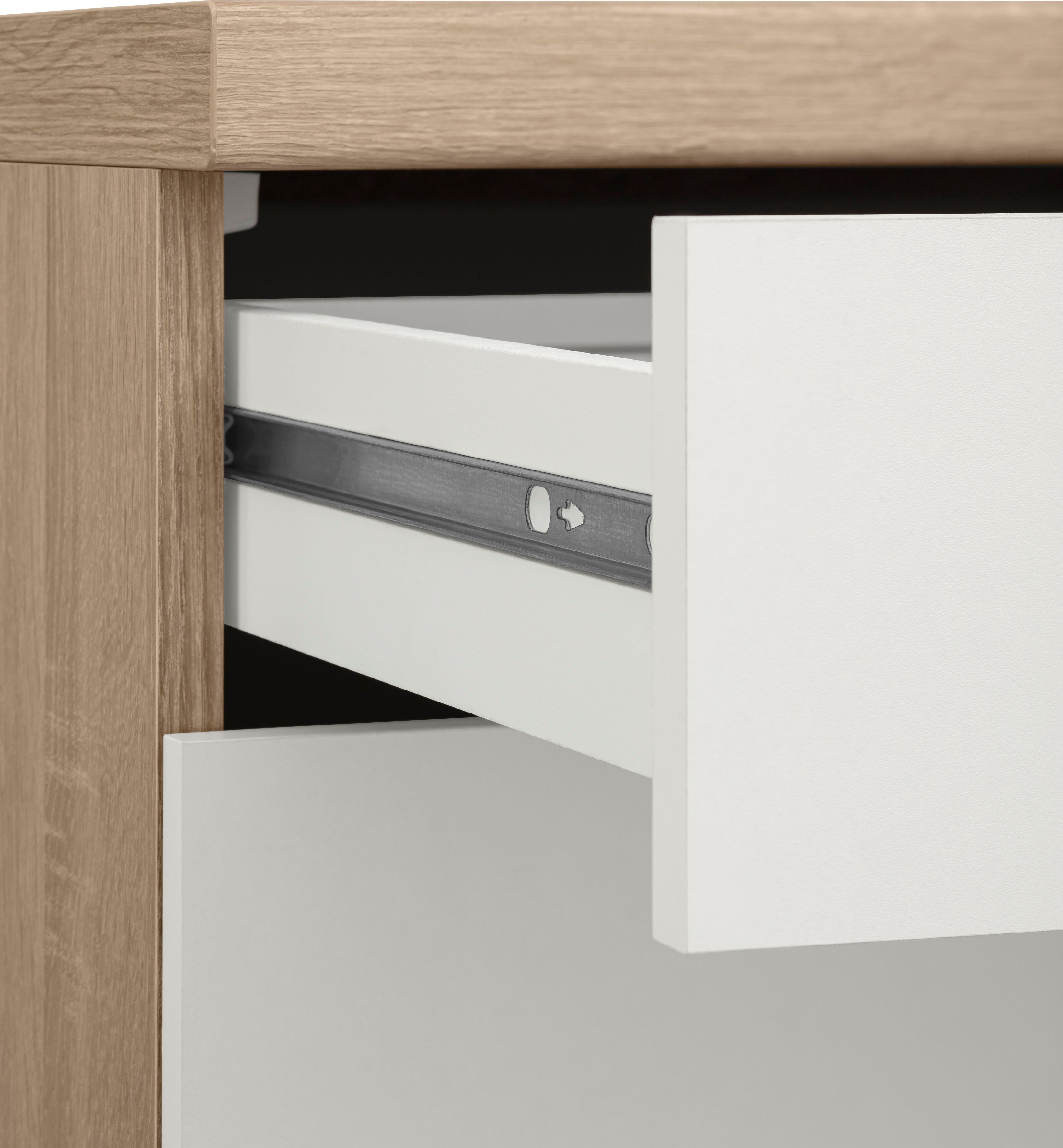 OPTIFIT Küchenzeile Leer, 240 cm breit, inkl. Elektrogeräte der Marke HANSEATIC