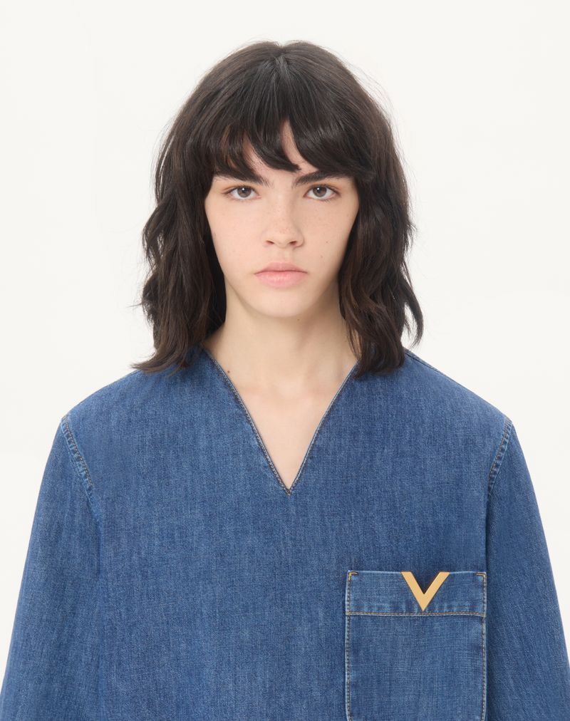 Chambray Denimskjorte