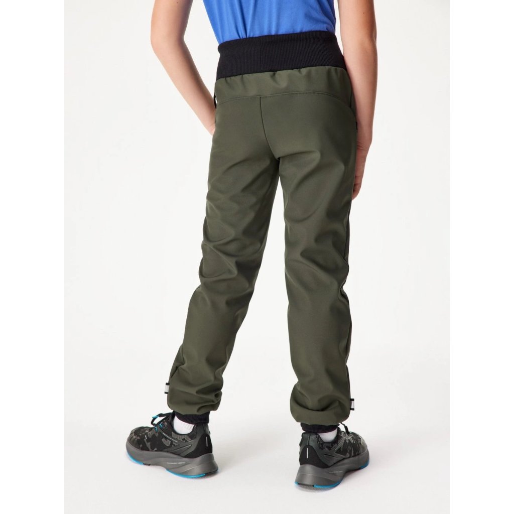 Unuo Street Khaki Kinder Softshellhose mit Fleece