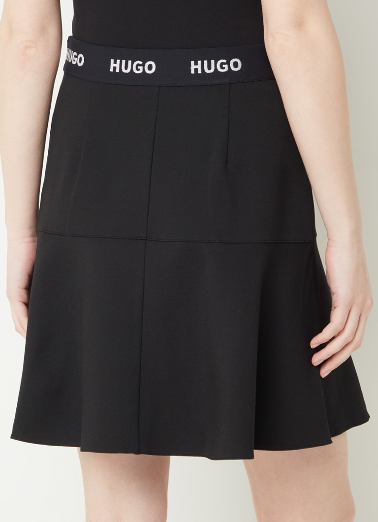Fustă mini HUGO BOSS Relosana cu curea cu logo