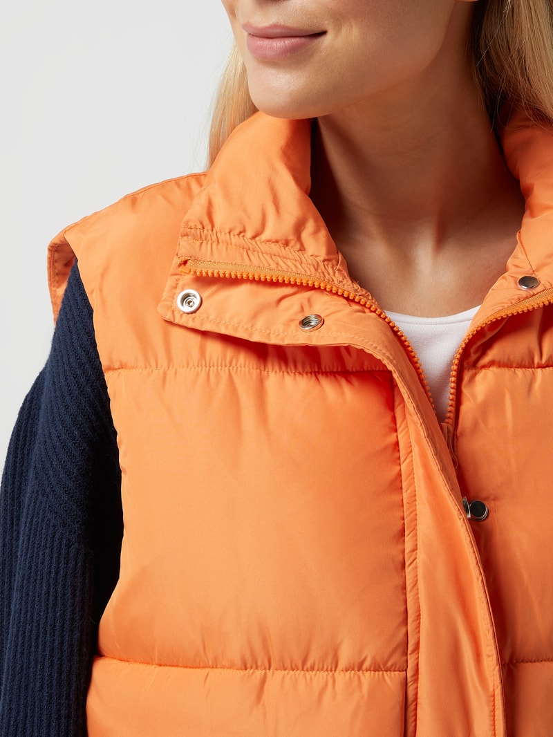 Steppweste mit Stehkragen Modell 'Julissa' in orange