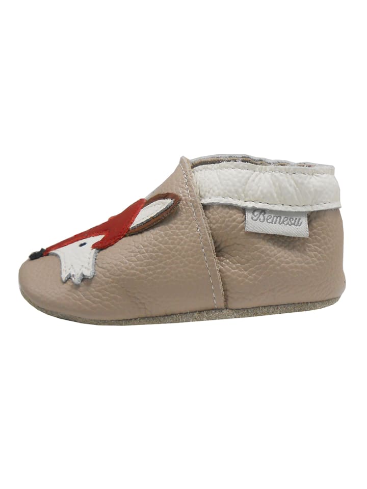 Yalion Leder-Krabbelschuhe 