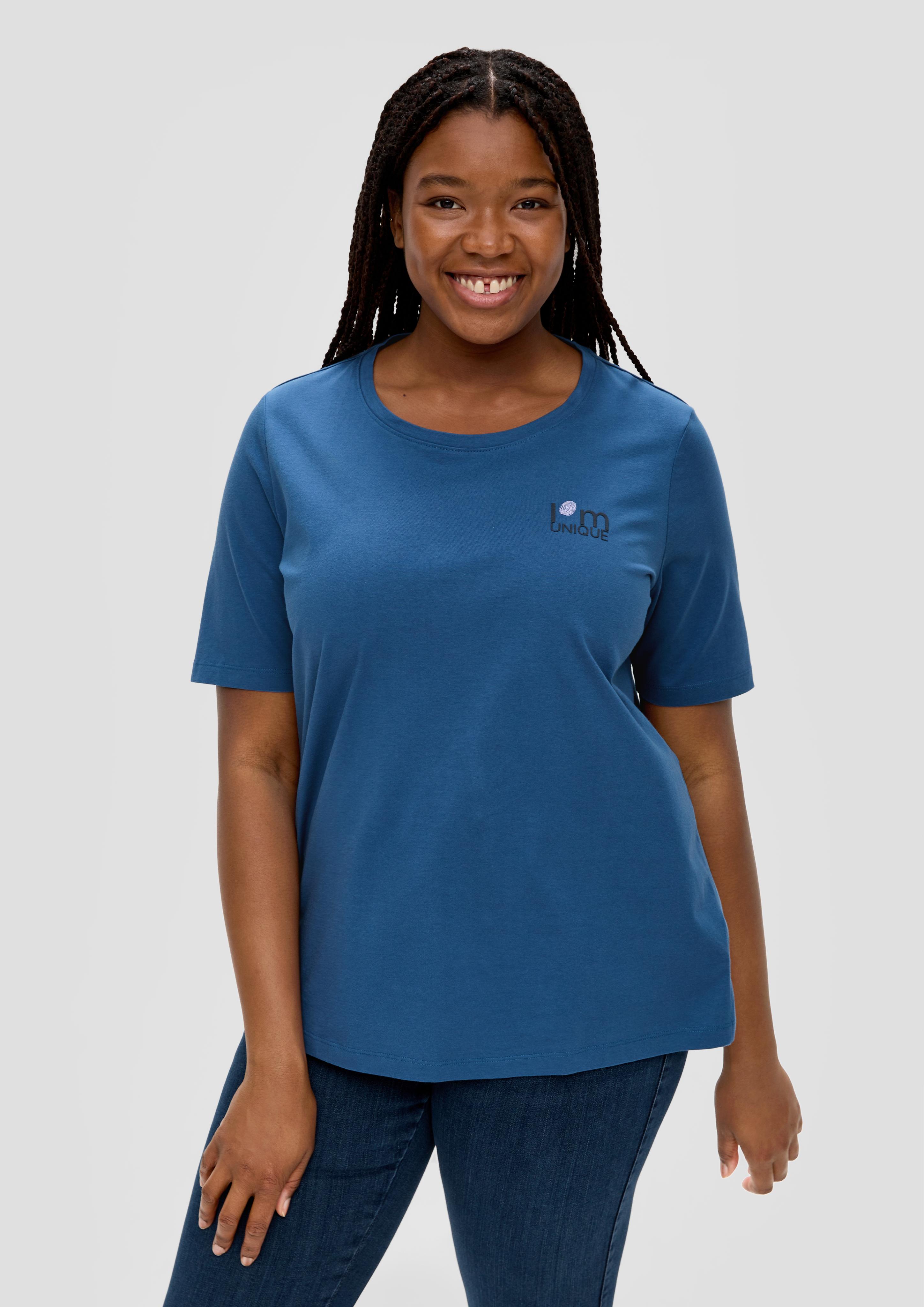 T-Shirt mit gummiertem Print  2135867-57D0