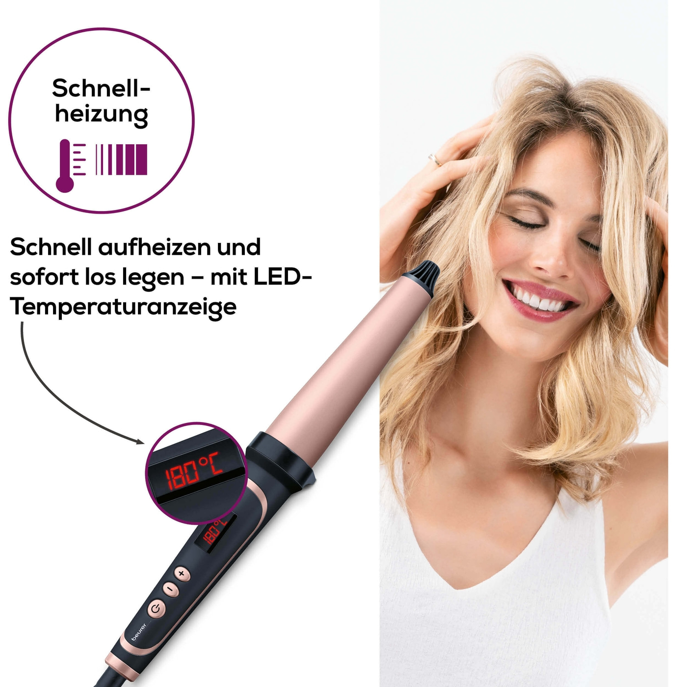Beurer HT 62 Lockenstab-Locken wie vom Profi