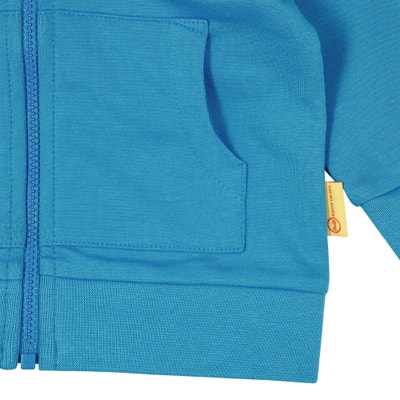 Sweatjacke, mittelblau für Jungs