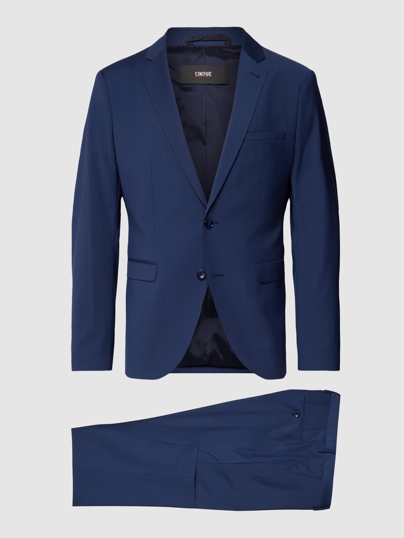 Anzug mit Schurwoll-Anteil Modell 'Pinto' in royalblau
