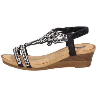 2Go Fashion Keilsandale in schwarz