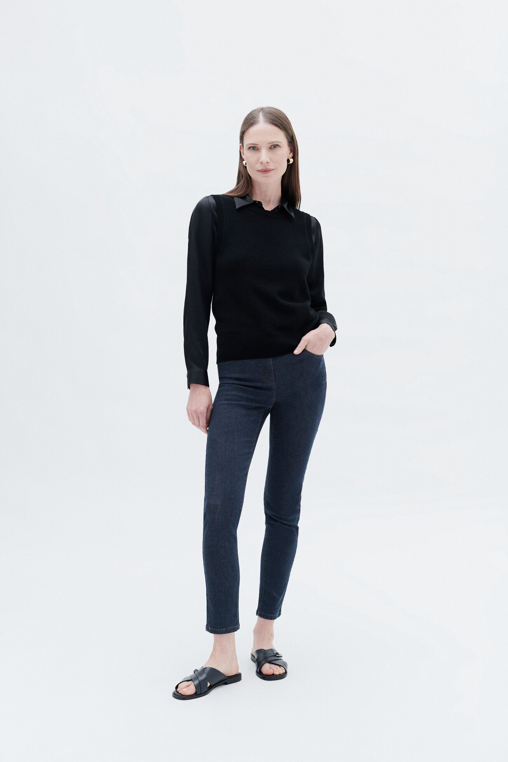 pantalon tom denim double stone femme