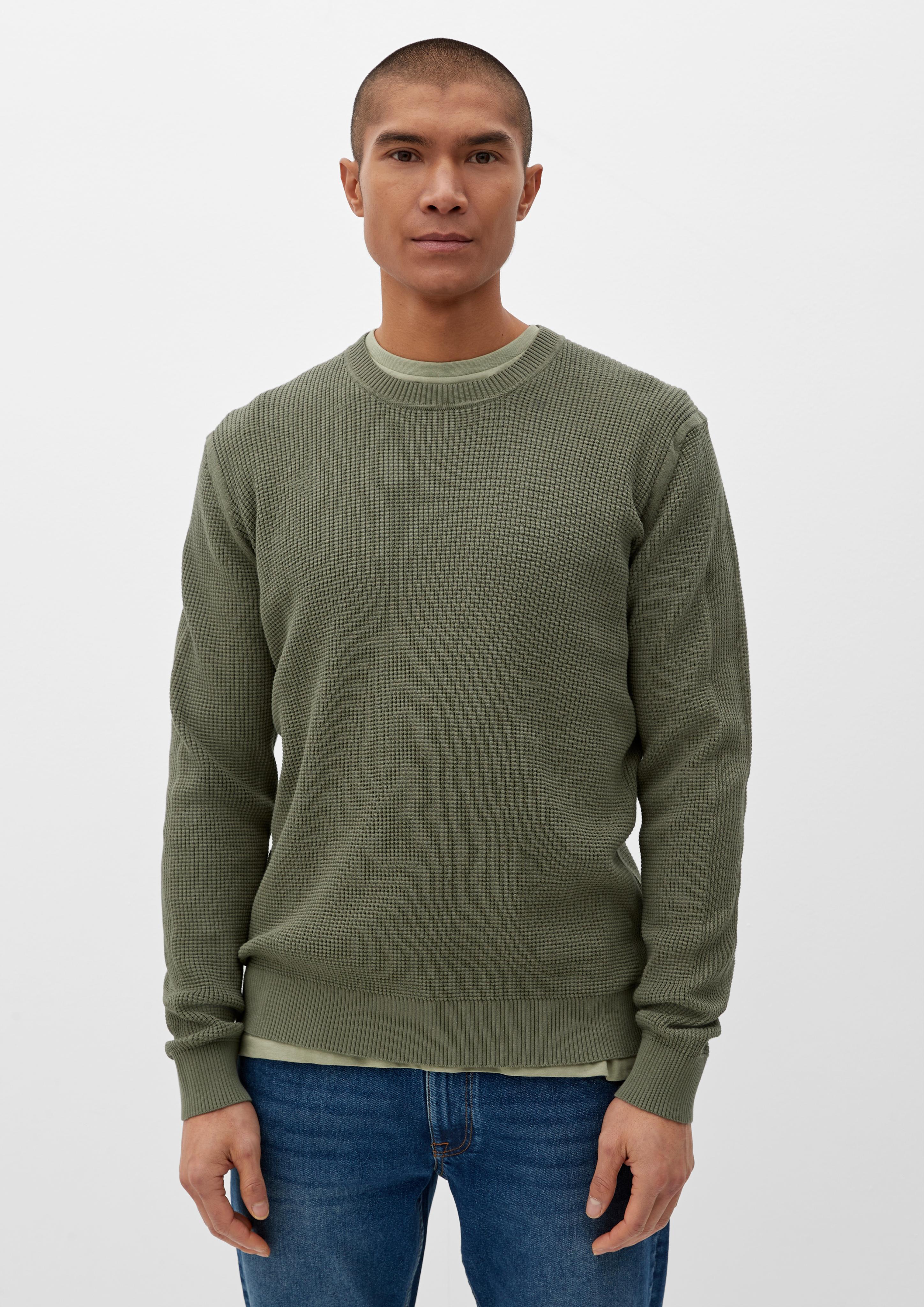 Pullover mit Waffelpiqué-Struktur  2129585-7815