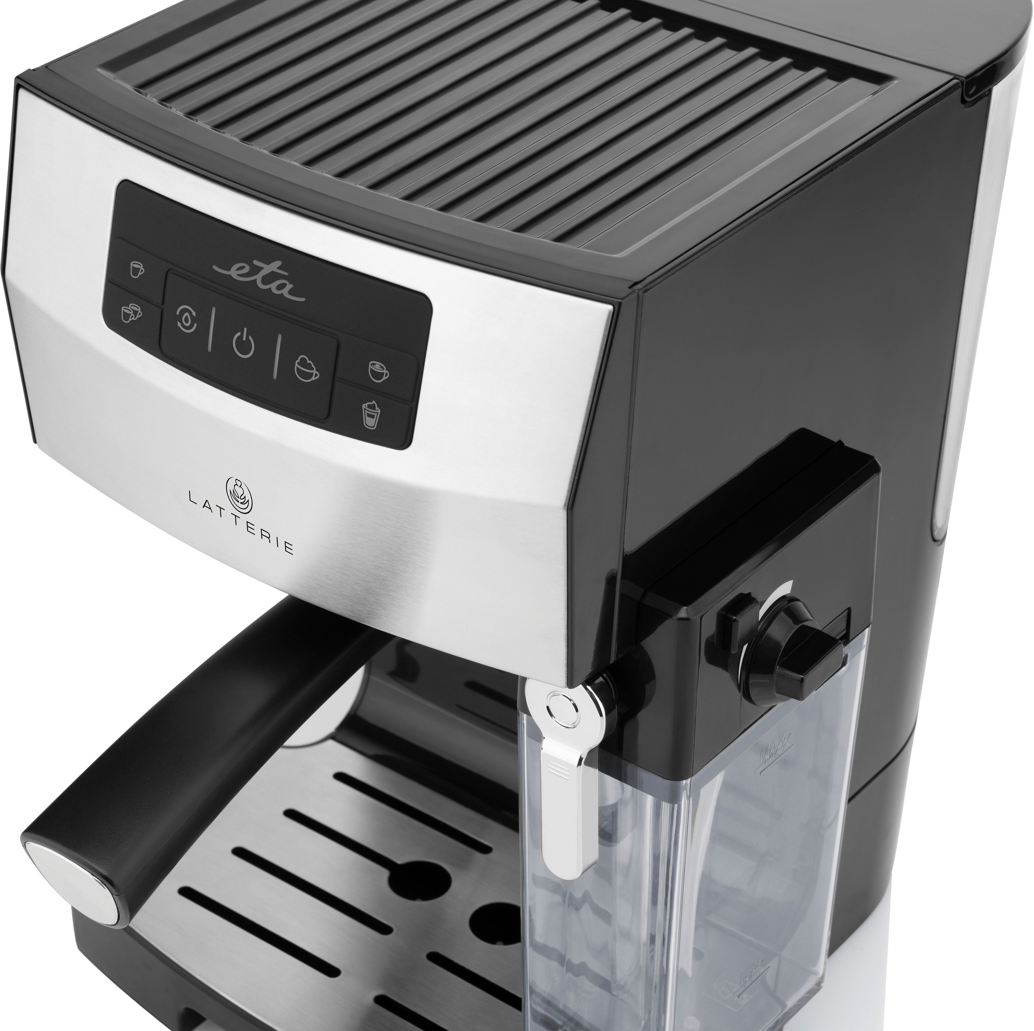 eta Siebträgermaschine Latterie ETA418090000, 15 Bar, Milchschaumdüse und 1,4l Wassertank
