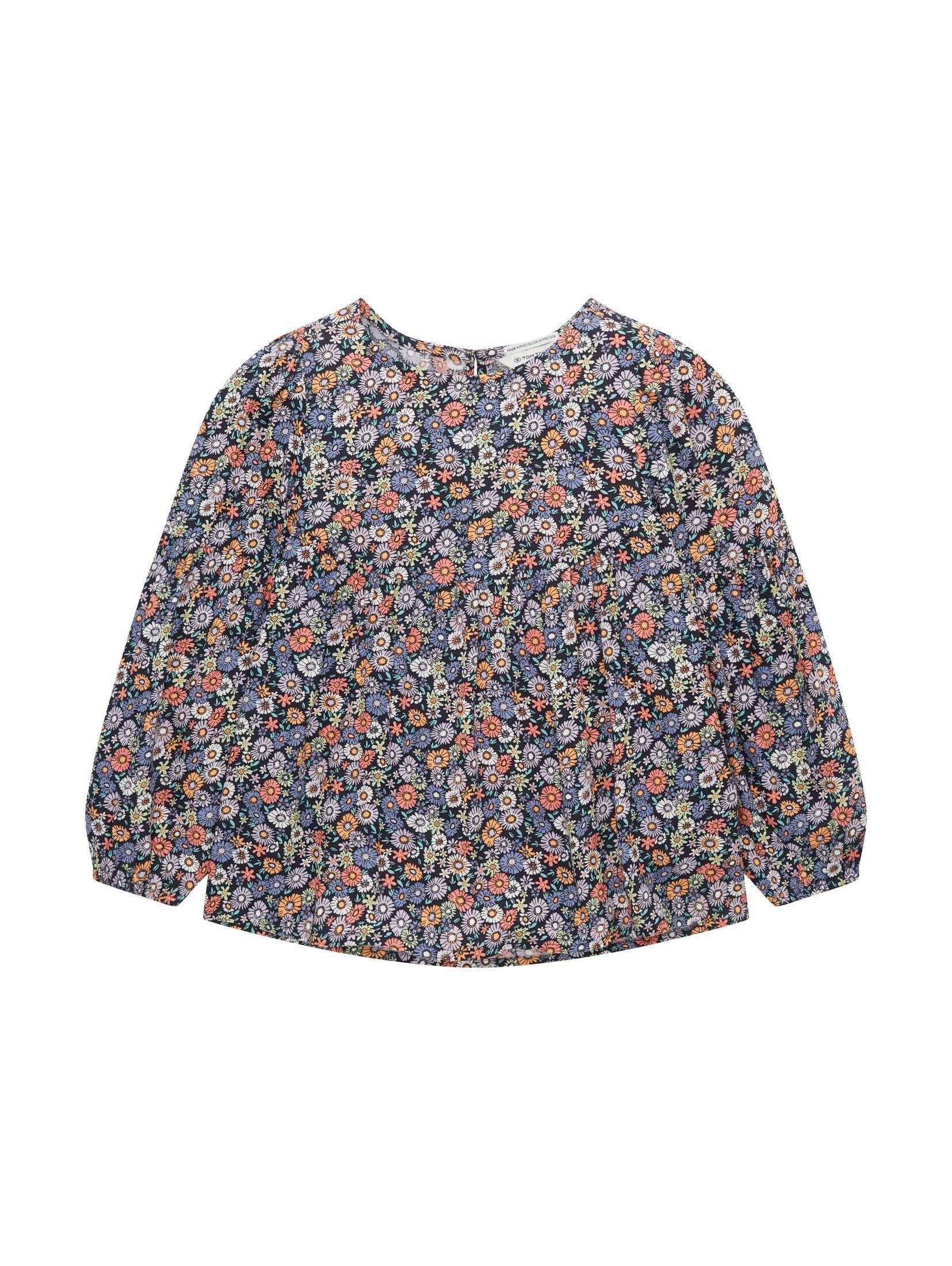 TOM TAILOR Carmenbluse Gemusterte Bluse