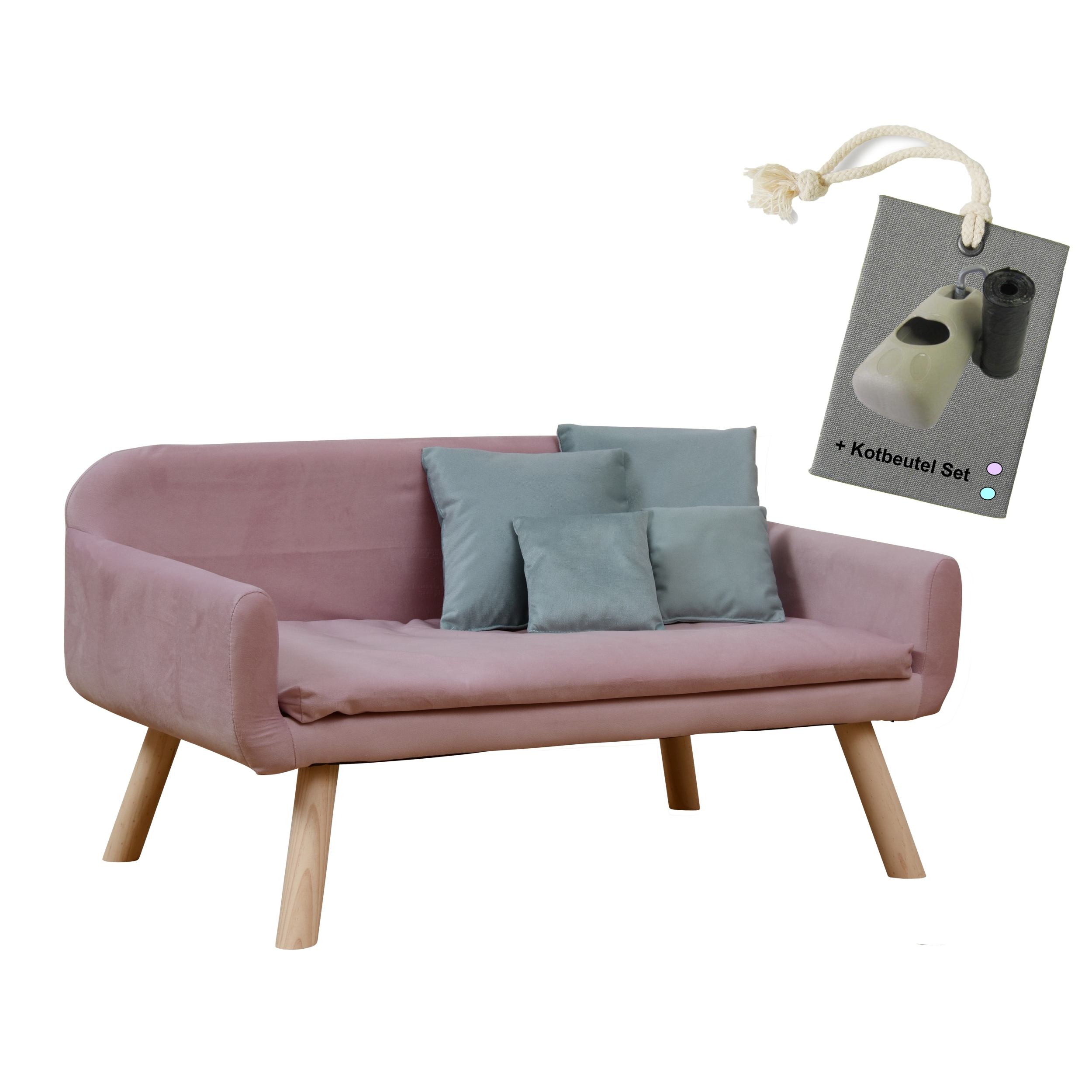 Rohrschneider Hundesofas Rohrschneider Hundesofa Chicago mit Gratis-Beigabe rosa