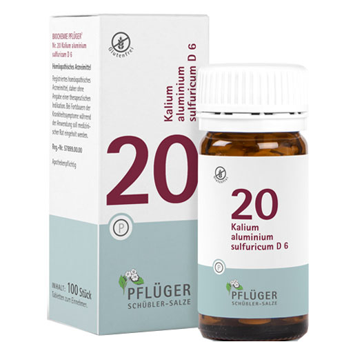 BIOCHEMIE Pflüger 20 Kalium alumin.sulfur.D 6 Tab.  100 St  Tabletten