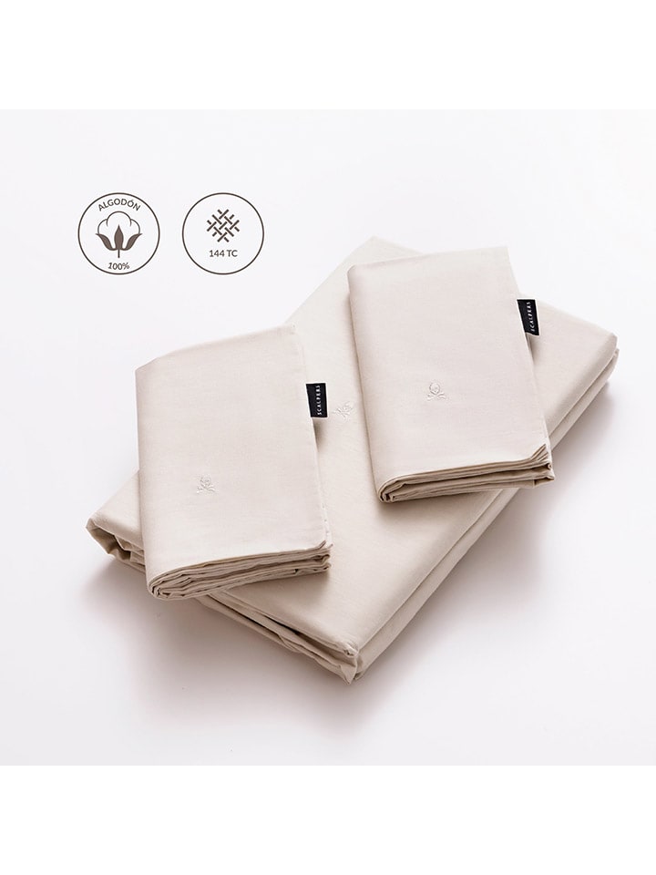 SCALPERS 4tlg. Bettwäsche-Set in Khaki/ Beige günstig kaufen onesize