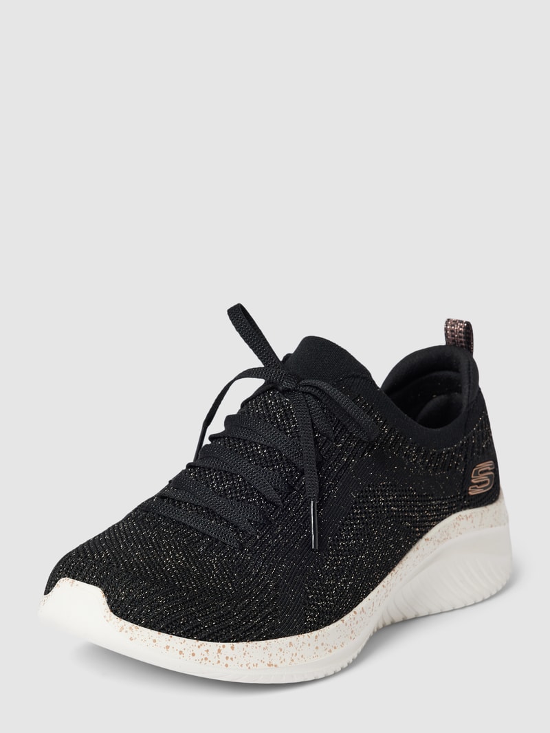 Sneaker mit Schnürverschluss in schwarz