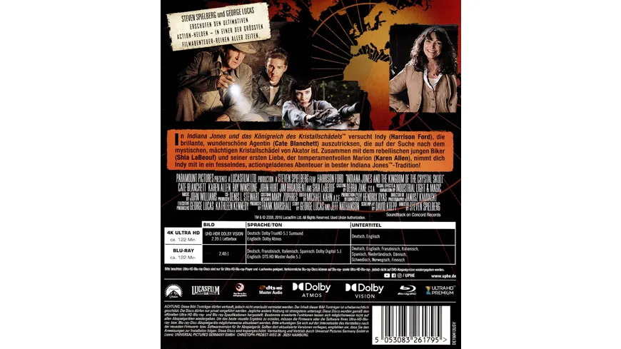 Indiana Jones und das Königreich des Kristallschädels  (+ Blu-ray)
