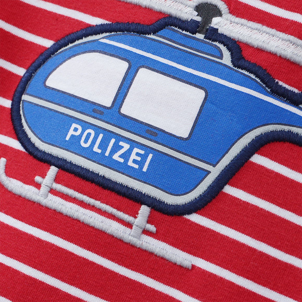 Kinder Langarmshirt mit Polizei-Applikation