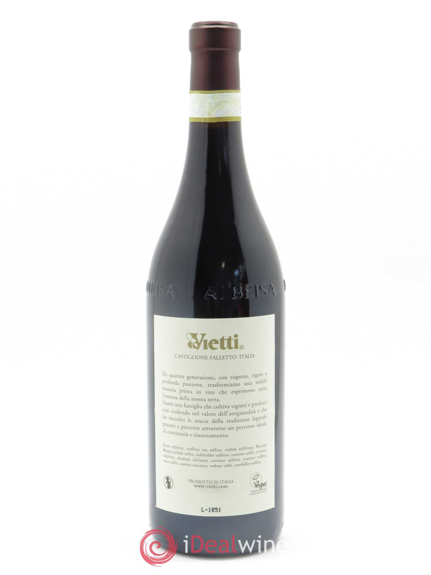 Barolo DOCG Ravera Vietti  2015 - Lot de 1 Bouteille