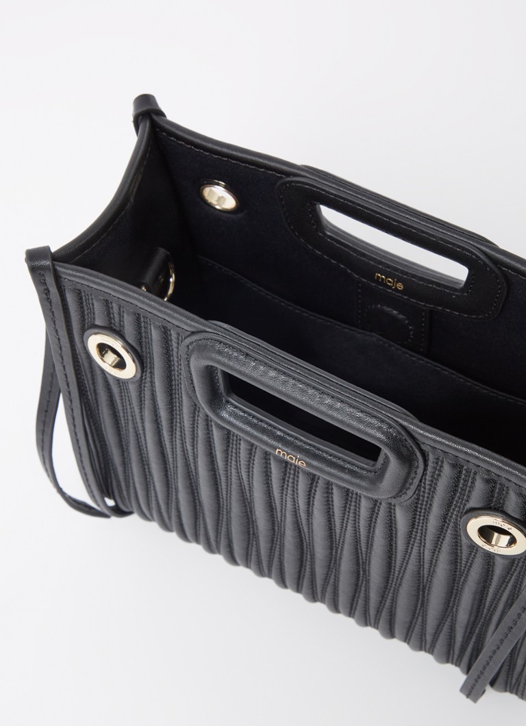 Maje Leather handbag with quilt pattern