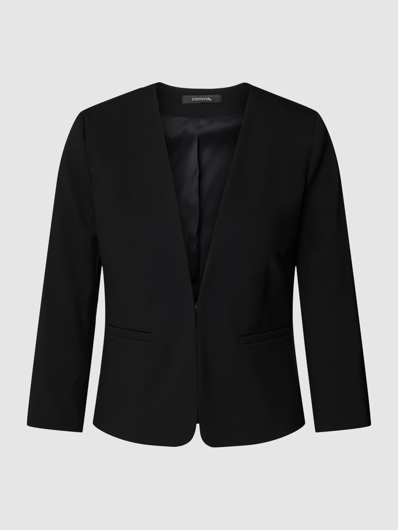 Blazer mit Hakenverschluss in schwarz
