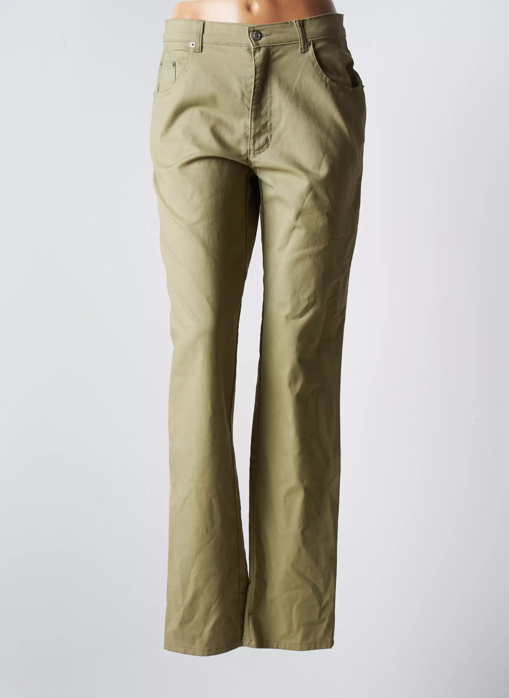 Lucchini Pantalons Droits Femme couleur vert